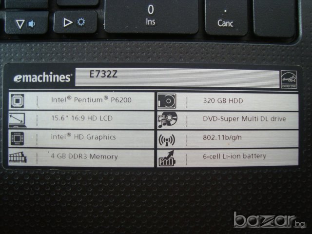 emachines E732z лаптоп на части, снимка 2 - Части за лаптопи - 6812506