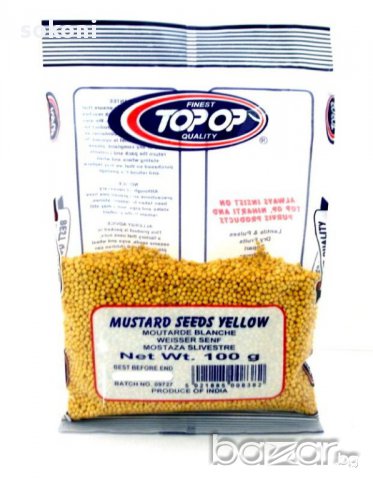 TopMustard Seeds Yellow / Топ Оп Жълто Синапено Семе 100гр, снимка 1 - Домашни продукти - 17013722