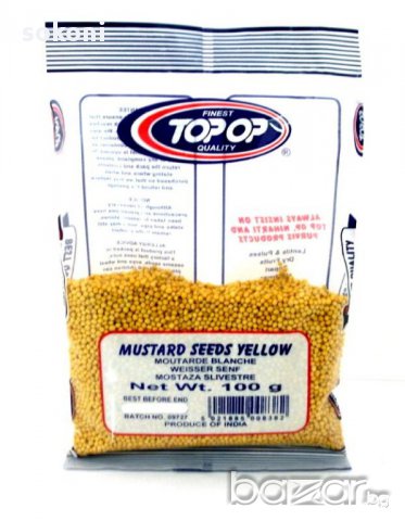 TopMustard Seeds Yellow / Топ Оп Жълто Синапено Семе 100гр, снимка 1
