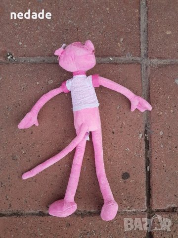 ВИСОЧИНА 57см Пинко розовата пантера плюшена играчка чисто нов pink panther, снимка 4 - Плюшени играчки - 22081648