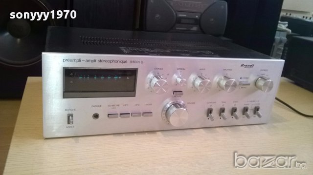 Brandt a6525d preampli-280w-ampli-made in japan-внос швеицария