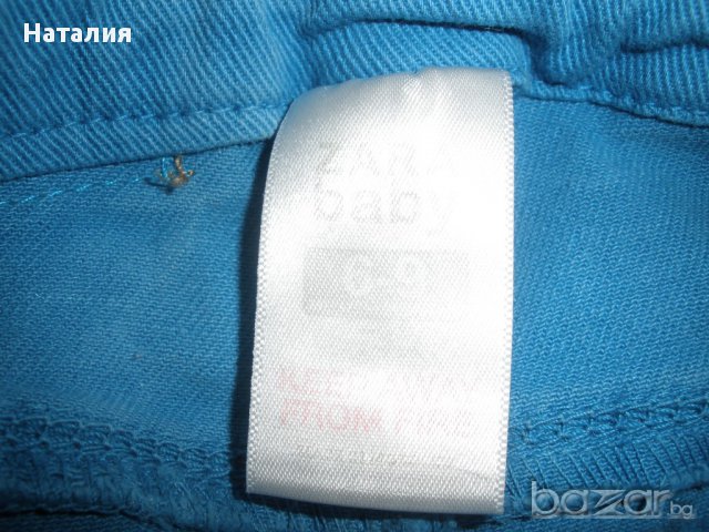 Дънки Зара, 6-9 мес, 74 см. , снимка 4 - Бебешки дънки - 14244440