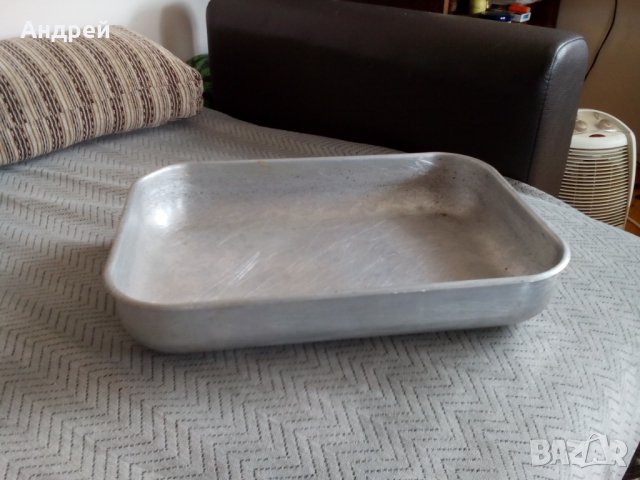 Стара алуминиева тава, снимка 3 - Антикварни и старинни предмети - 24604894