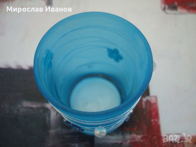 син свещник от стъкло , снимка 3 - Други ценни предмети - 23179231