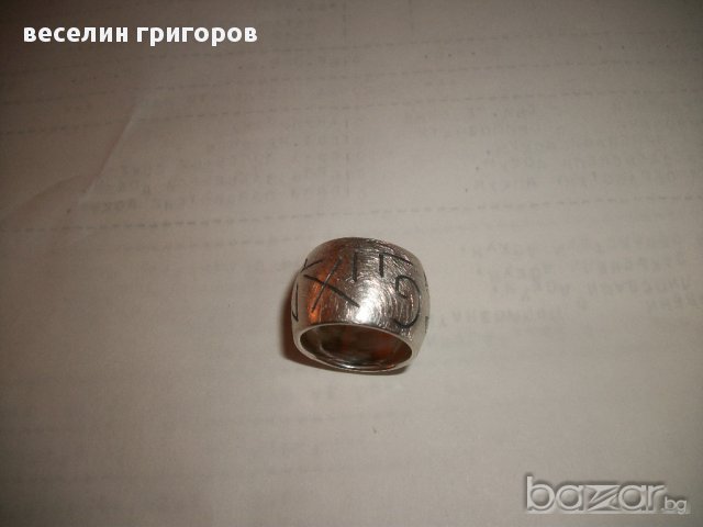 сребърен пръстен, снимка 4 - Пръстени - 10936298