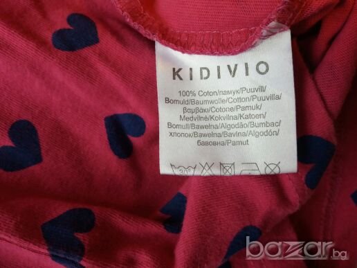 Блузка KIDIVIO на сърчца, снимка 5 - Детски Блузи и туники - 21061364