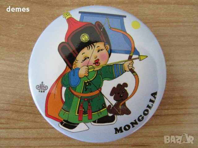  Автентичен метален магнит-отварачка от Монголия, серия, снимка 4 - Други ценни предмети - 25851553