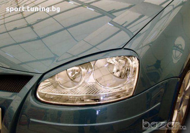 Вежди за фаровете за VW Golf 5 - черни