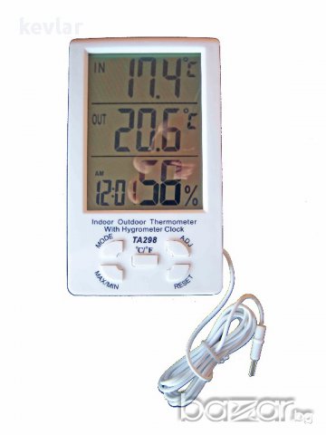 Термометър-влагомер външ/вътр. температура ТА-298, снимка 8 - Други стоки за дома - 17628869