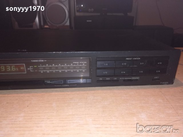 onkyo t4330l-tuner-made in japan-внос швеция, снимка 4 - Ресийвъри, усилватели, смесителни пултове - 20129158