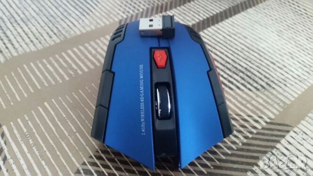 Геймърска 2.4Ghz  безжична мишка  и USB приемник за лаптоп и  компютър, снимка 6 - Клавиатури и мишки - 20626714