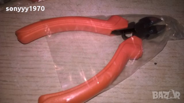 Клещи резач от калена стомана с ергономични гумени дръжки. Дължина - 10.5см., снимка 9 - Клещи - 25375944