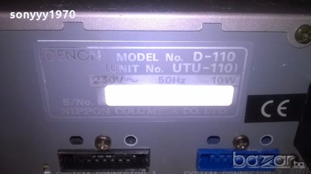 denon utu-110 tuner/rds-made in germany-внос англия, снимка 14 - Ресийвъри, усилватели, смесителни пултове - 19253393