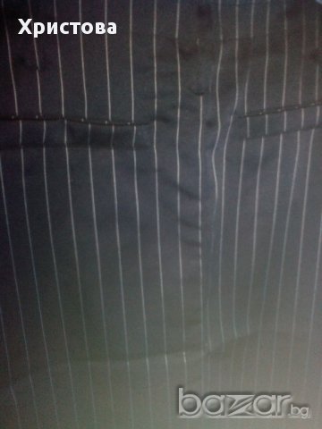 Черен сатенен костюм от сако и пола., снимка 4 - Костюми - 11312992