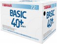 топчета за тенис на маса Tibhar BASIC 40+ SYNTT  бели, снимка 2