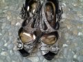 секси змийски сандали на скрита платформа, снимка 5