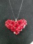 Сърце с кристали Сваровски 002, снимка 4