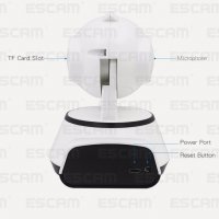 ESCAM G10 HD 1Mpx 720P Wifi IP Камера Бебефон с Микрофон mSD Карта Слот 355° Завъртане 6 LEDs IR-CUT, снимка 14 - Бебефони - 23496478