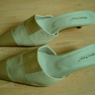 Чисто нови луксозни италиански чехли от естествена кожа Mario Ponti, снимка 1 - Чехли - 12150315