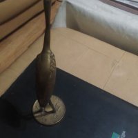 Скулптура бронзова Чапла, снимка 4 - Статуетки - 25320286