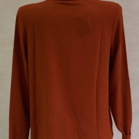 Дамска блуза цвят керемида марка Fever City - L, снимка 2 - Блузи с дълъг ръкав и пуловери - 23165827