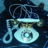 Ретро ПОЗЛАТЕН телефон оникс-18карата, снимка 2 - Антикварни и старинни предмети - 25137070