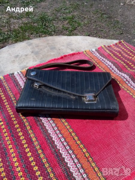 Стара мъжка чантичка за документи, снимка 1