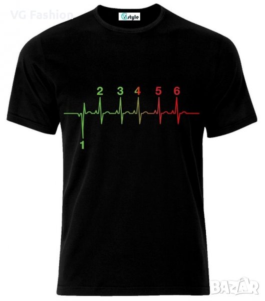 Мъжка тениска Manual Transmission Heartbeat, снимка 1