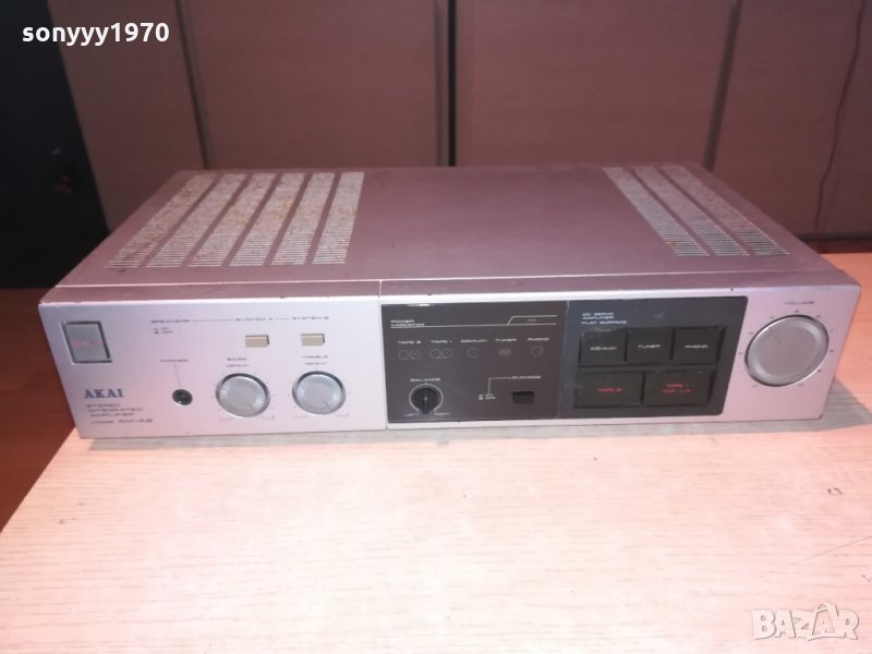 akai-stereo amplifier-made in japan-внос швеицария, снимка 1