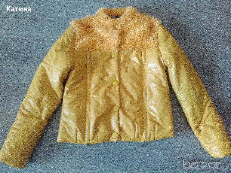 Намаление НОВО яке в жълтозелен цвят, снимка 1