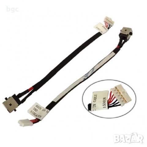 Нова DC JACK Букса с кабел за Asus X550 K56 F751 K552EA K550 K56C S550 K56CA K56CM S56C E56C PJ636, снимка 2 - Лаптоп аксесоари - 24591808