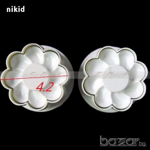 разглобяемо цвете форма като бутало  за украса декорация торта фондан, снимка 2 - Форми - 14446451