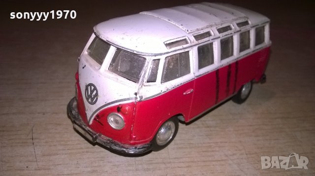 volkswagen-11x5x5-см-метален бус-ретро колекция, снимка 3 - Колекции - 22023430