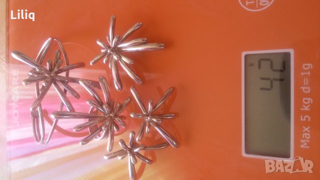 Уникален сребърен комплект от 4 части - гривна, пръстен, обеци и медальон, снимка 11 - Бижутерийни комплекти - 20048961