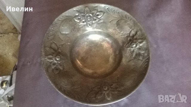 стара посребрен купа арт деко, снимка 3 - Антикварни и старинни предмети - 25718519