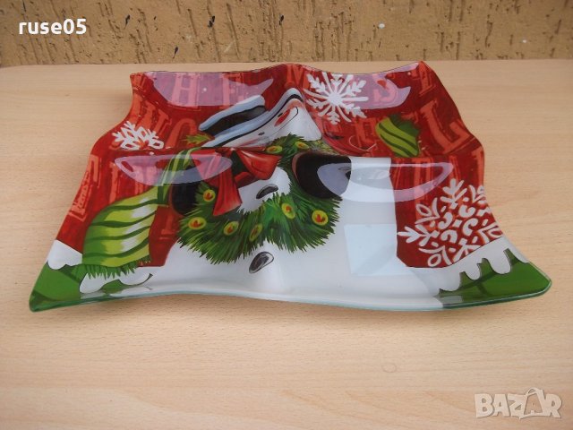 Плато стъклено, снимка 2 - Други стоки за дома - 21498653