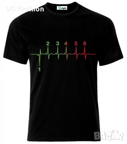 Мъжка тениска Manual Transmission Heartbeat, снимка 1 - Тениски - 21627247