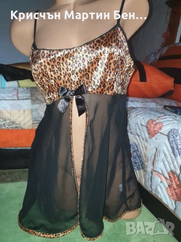 НОЩНИЧКА С ПЛЮШ И ТЮЛ код 09, снимка 2 - Нощници - 25718873