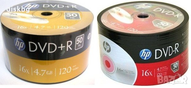 DVD+R HP, 4.7GB, 120min, 16x - празни дискове , снимка 2 - CD дискове - 10893661