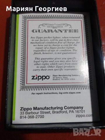 ZIPPO-GTR,оригинал,made in U.S.A., снимка 5 - Колекции - 24598950