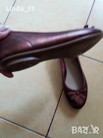 Дам.обувки-/изк.кожа/-№40-цвят-кафяво-бордо-/металик/., снимка 3 - Дамски ежедневни обувки - 22385521