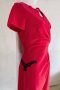 Червена рокля с къси ръкави марка KarteS - M, снимка 4