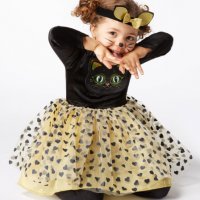 И специално за най-малките принцеси прекрасна рокля Коте с диадема, снимка 1 - Бебешки рокли - 20047519