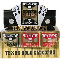 Карти за игра Copag Texas Hold'em Gold 100% пластик, снимка 2 - Карти за игра - 18975278