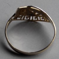 Дамски златен пръстен, снимка 4 - Пръстени - 23574306