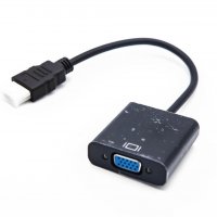 1080P HDMI Male to VGA Female Video Converter Adapter, снимка 1 - Кабели и адаптери - 20659971