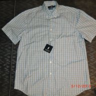 карирана риза с къс ръкав, снимка 1 - Ризи - 14221039