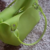 Плажна зелена дамска чанта , снимка 2 - Чанти - 22115821