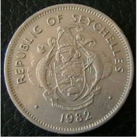 1 рупия 1982, Сейшели, снимка 2 - Нумизматика и бонистика - 21345058