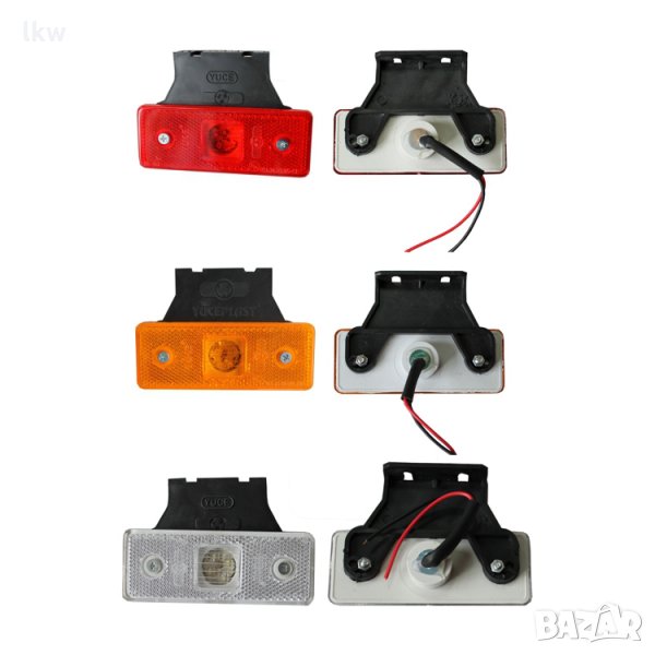 LED диодни габарити светлини 12 и 24V с 4LED диода  , снимка 1